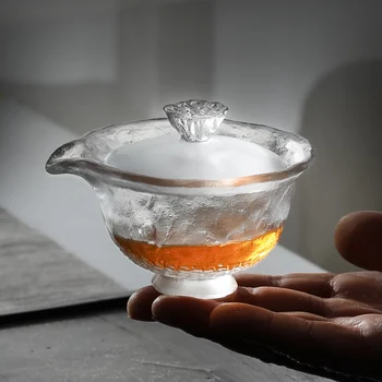 | Стара купа със стъклен капак, студен чай, това е една чаена чаша, Майстор чашка, дамски удебелена чаша чай с лед, достатъчно висока